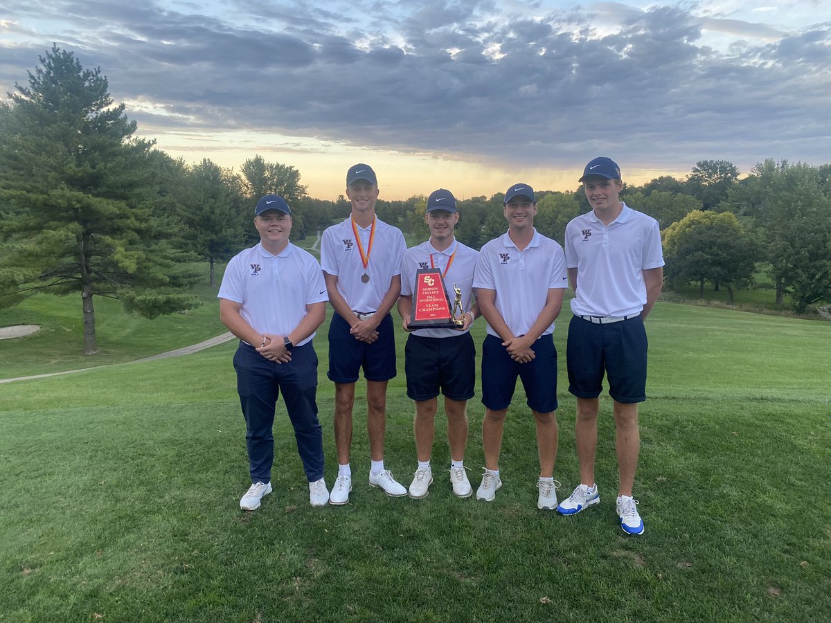 StatesmenMGolf's tweet photo. Another team win and another individual 1st/2nd by Spencer (71) and Austin (72).

Full results to follow https://t.co/cZskHlggBx
