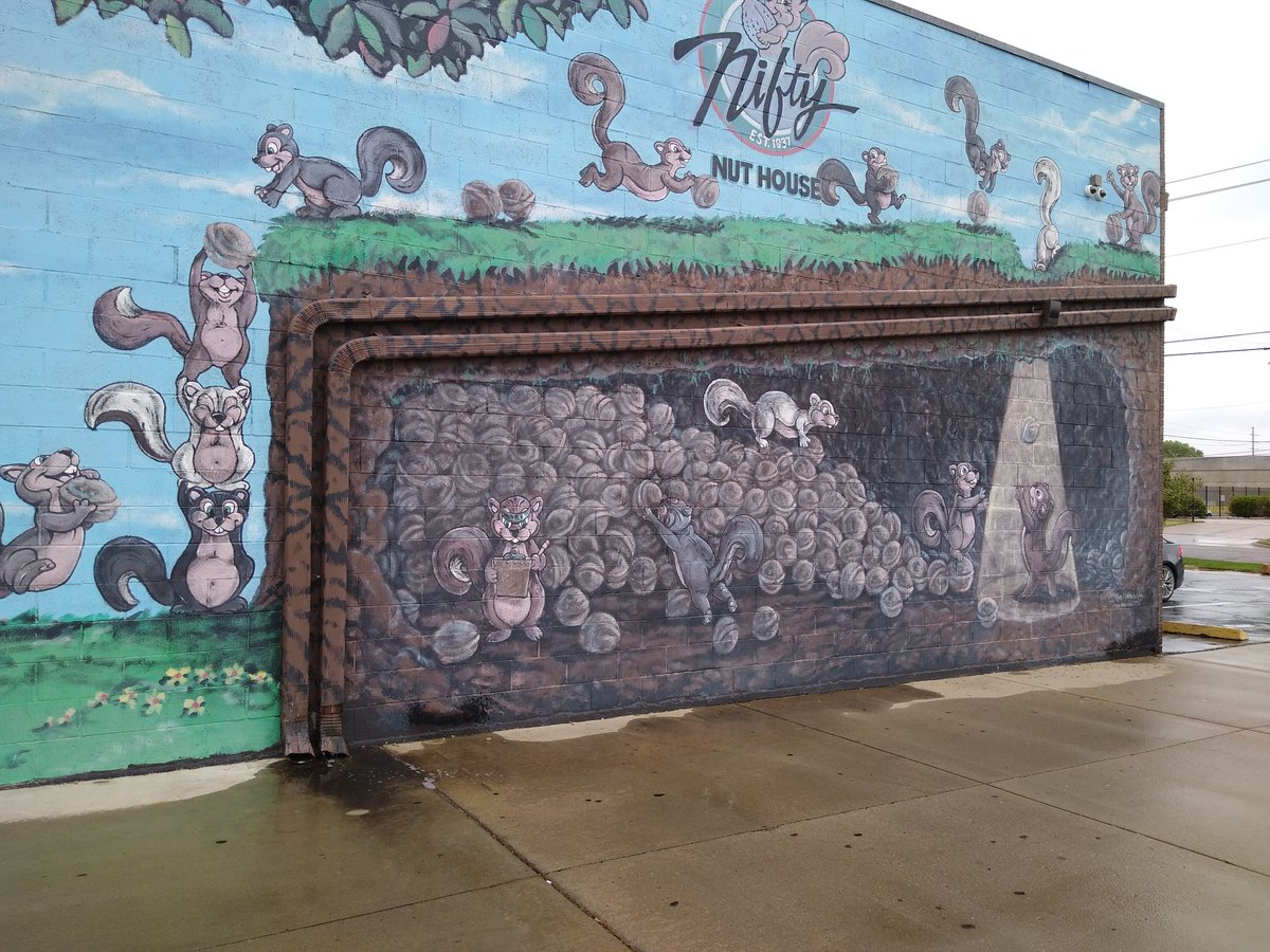 Went to the Nut House couple of weeks ago and got to see this fun mural.