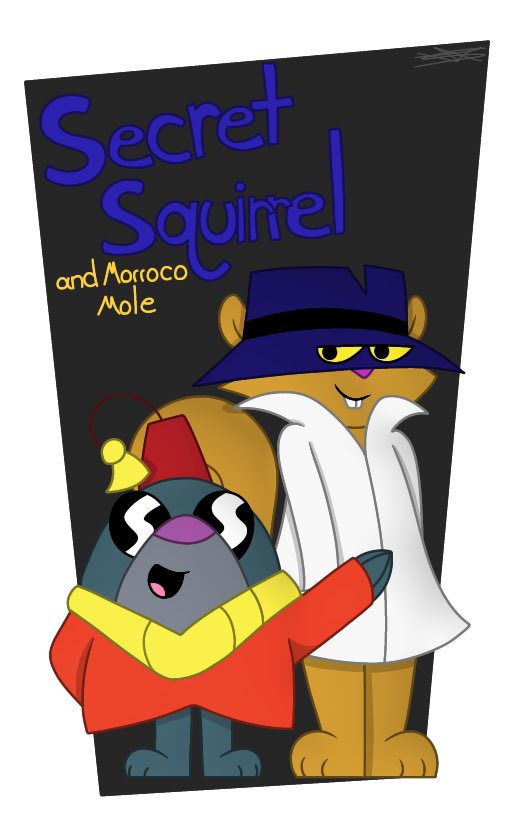 LunaKittyFox's tweet photo. Another classic!
💙🐿
Secret Squirrel use to be one of my childhood crushes
#secretsquirrel #moroccomole #cartoonnetwork #cartoonnetwork #childhood #nostalgia #hannabarbera #boomerang https://t.co/73h3v1DVJR