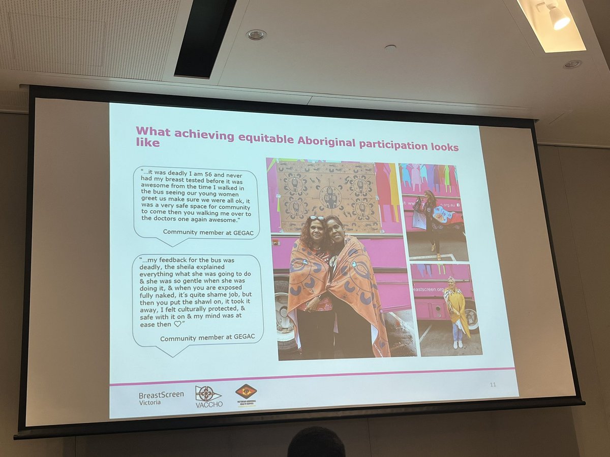 KatCacavas's tweet photo. Loving the integration of art + health with the @VACCHO_org and @BreastScreenVic collaboration. 

The Beautiful Shawl Project described as “like having the aunties give you a warm hug” 🤗💕 #PopCongress2022 https://t.co/rQQGmKbrOZ