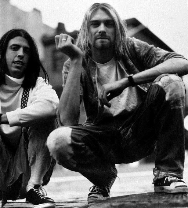 Dave Grohl and Kurt Cobain 1992