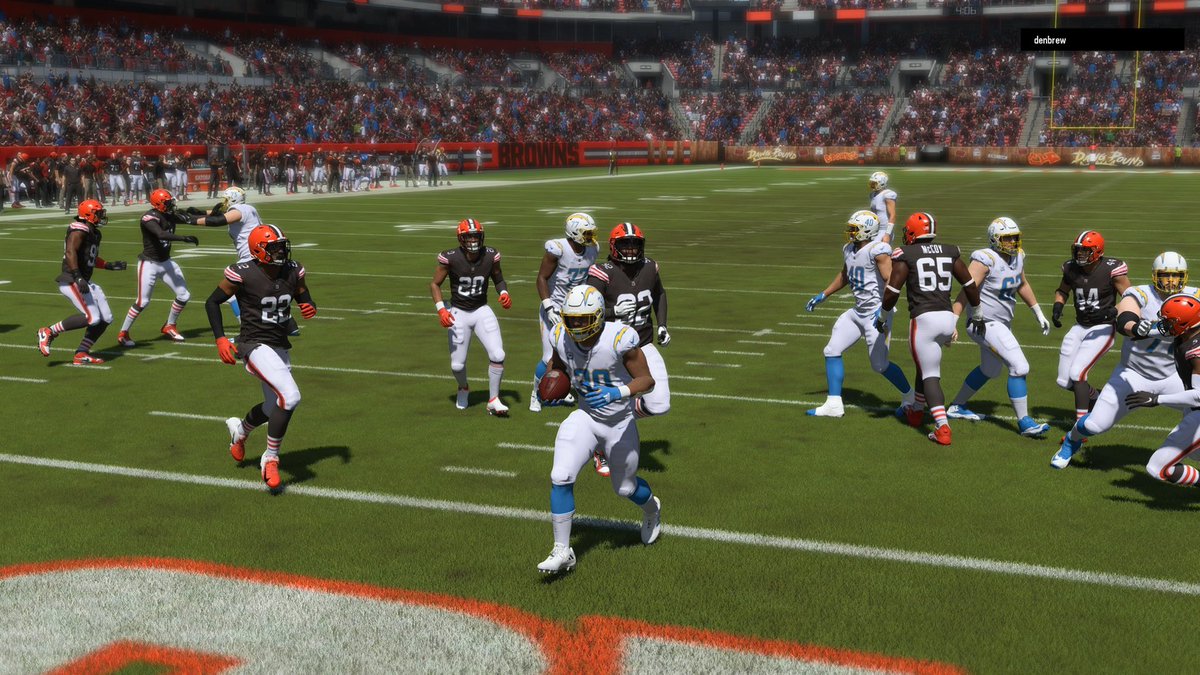 ChargersOMFL's tweet photo. Chargers move to 5-0 after a turnover filled game where we saw a total of 9 turnovers. Austin Ekeler scored the go ahead TD with 4 minutes left which ended up being the difference as the Chargers hang on 31-24 @GrownFolksOC https://t.co/76M548VGwD