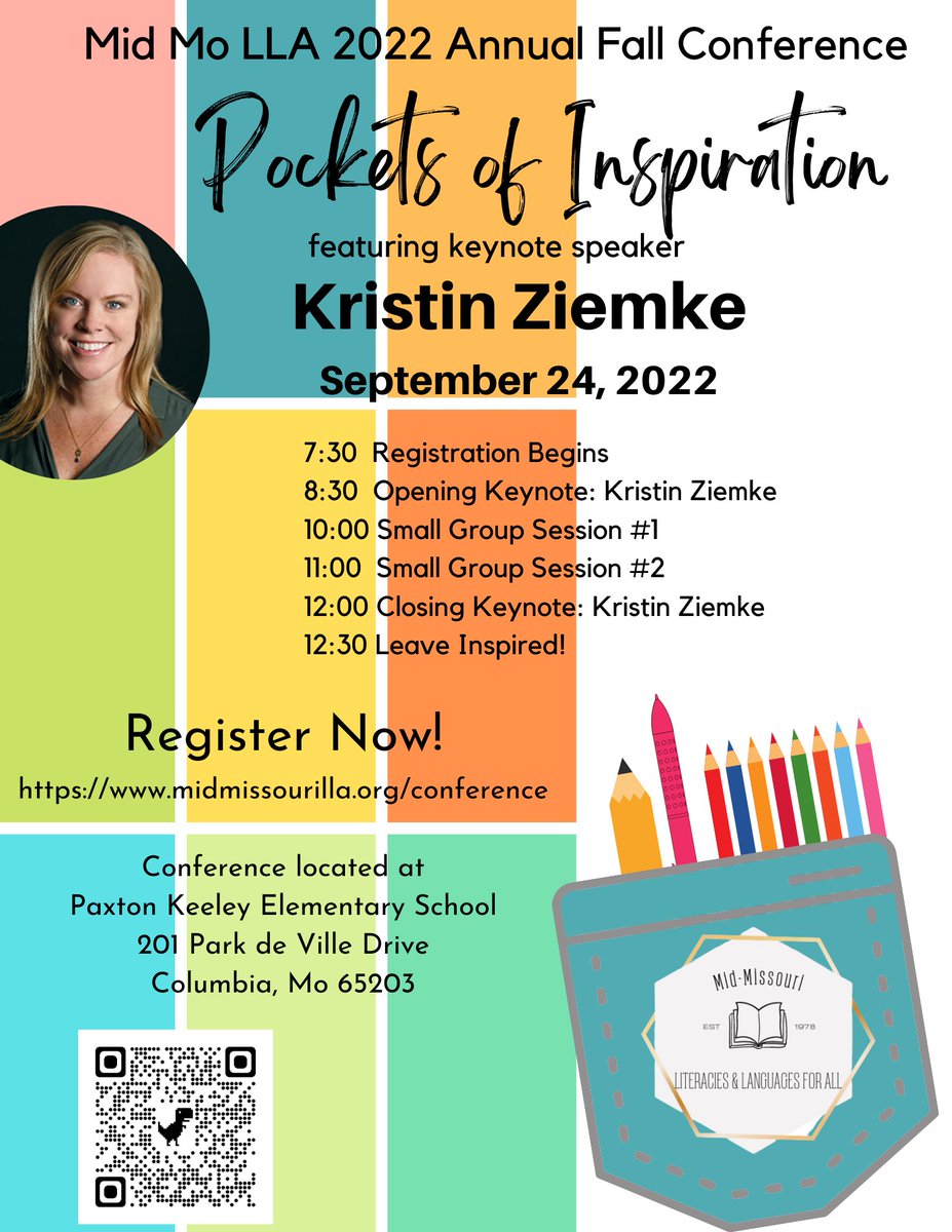 MidMOLLA's tweet photo. Join us during the registration hour to shop with @SkylarkBookshop Authors Aaron Fox and @ElaineStrawn and visit the @missouriwriting table! We can't wait to see you!! (Yes, we will have coffee... don't worry!) https://t.co/dKNwQcknc9