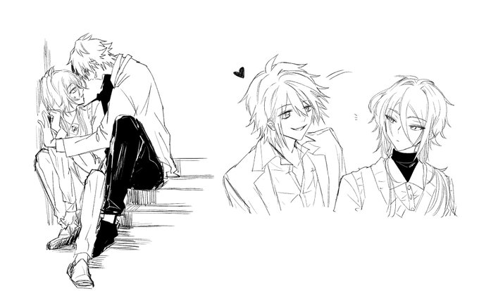 hehe gambar semalem ❤❤

Cleo (my oc) &amp; Syl @KeroShoku 's oc 