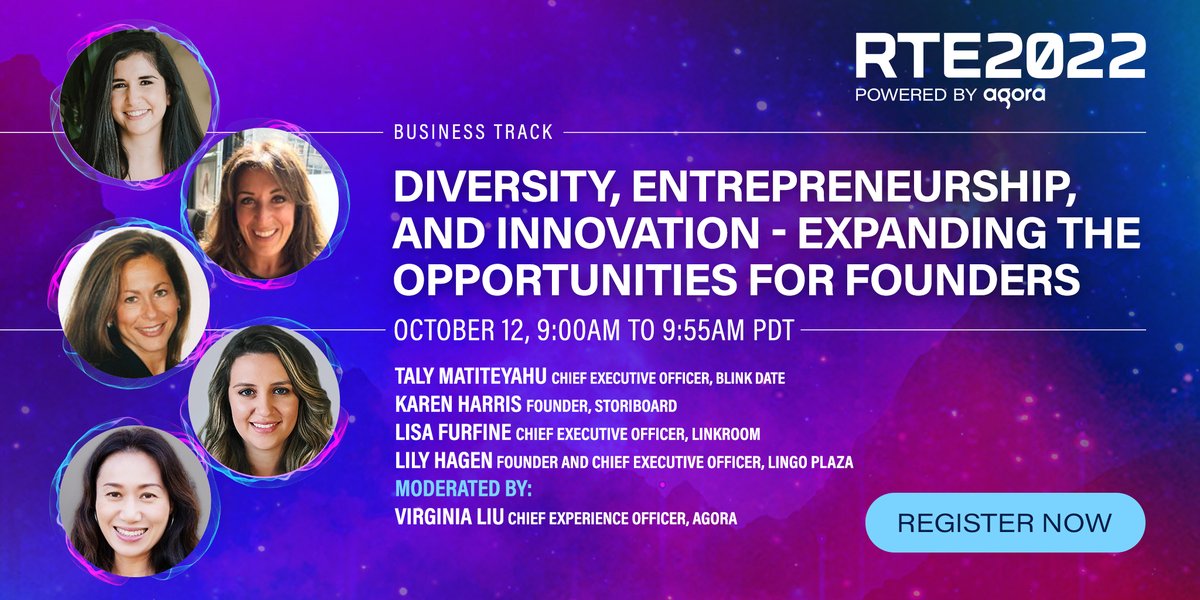 Female founders are creating companies that embrace inclusivity, positivity, &amp; allow women to thrive. Hear from <a href="/blinkdate/">The Blink Date</a>, Storiboard, @linkroom_us + <a href="/LingoPlaza/">Lingo Plaza</a> as they discuss how to raise the profile of women founders in the digital world at #RTE2022.
bit.ly/3dxNmYU