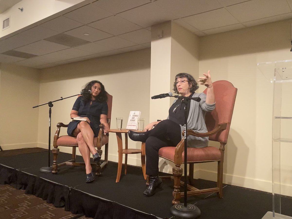 lans__12's tweet photo. Such an incredible event listening to my friend and colleague @TheRaDR speak about her new book #OnRepentance. If you want to be in a book club, @dcpl has 14 copies on order :) https://t.co/zBEyXqoRDc