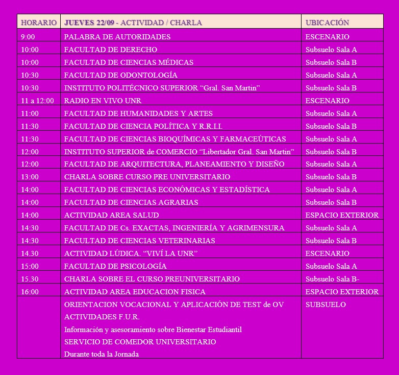 doeunr's tweet photo. Cronograma de actividades de la EXPO! 
Te esperamos! https://t.co/LPJPrIqdHd