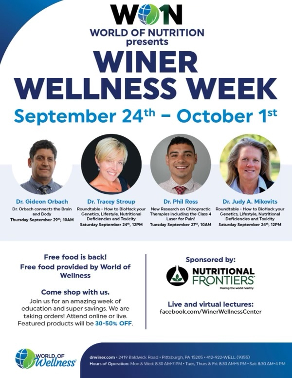 DrJudyAMikovits's tweet photo. Hot off the press! I am happy to participate in a "#Wellness Week" from September 24th-October 1st.
#Education, #workshops, classes on #nutrition in virtual lectures.
https://t.co/XTjvEB4ZgP
#WeekOfWellness #Wellness #Mindfulness #health
#Fitness #Fuel #Body #WholeBodyHealth https://t.co/BZnTXmTTeA