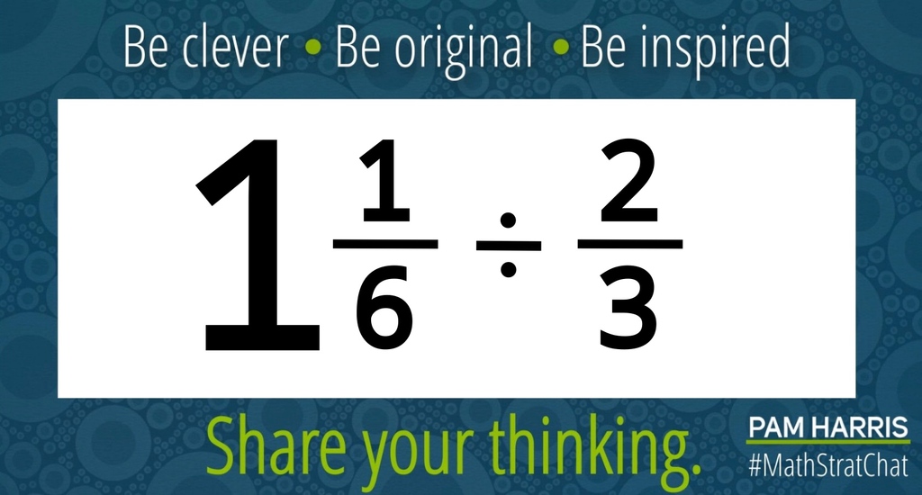 pwharris's tweet image. It&apos;s time for #MathStratChat! Rules: post your favorite or a clever solution! It&apos;s also fun to comment on other&apos;s strategies. Tell us about your reasoning. Like/Retweet so others can see! 

#MTBoS #ITeachMath #MathIsFigureOutAble #Elemmathchat #MSmathchat #HSmath