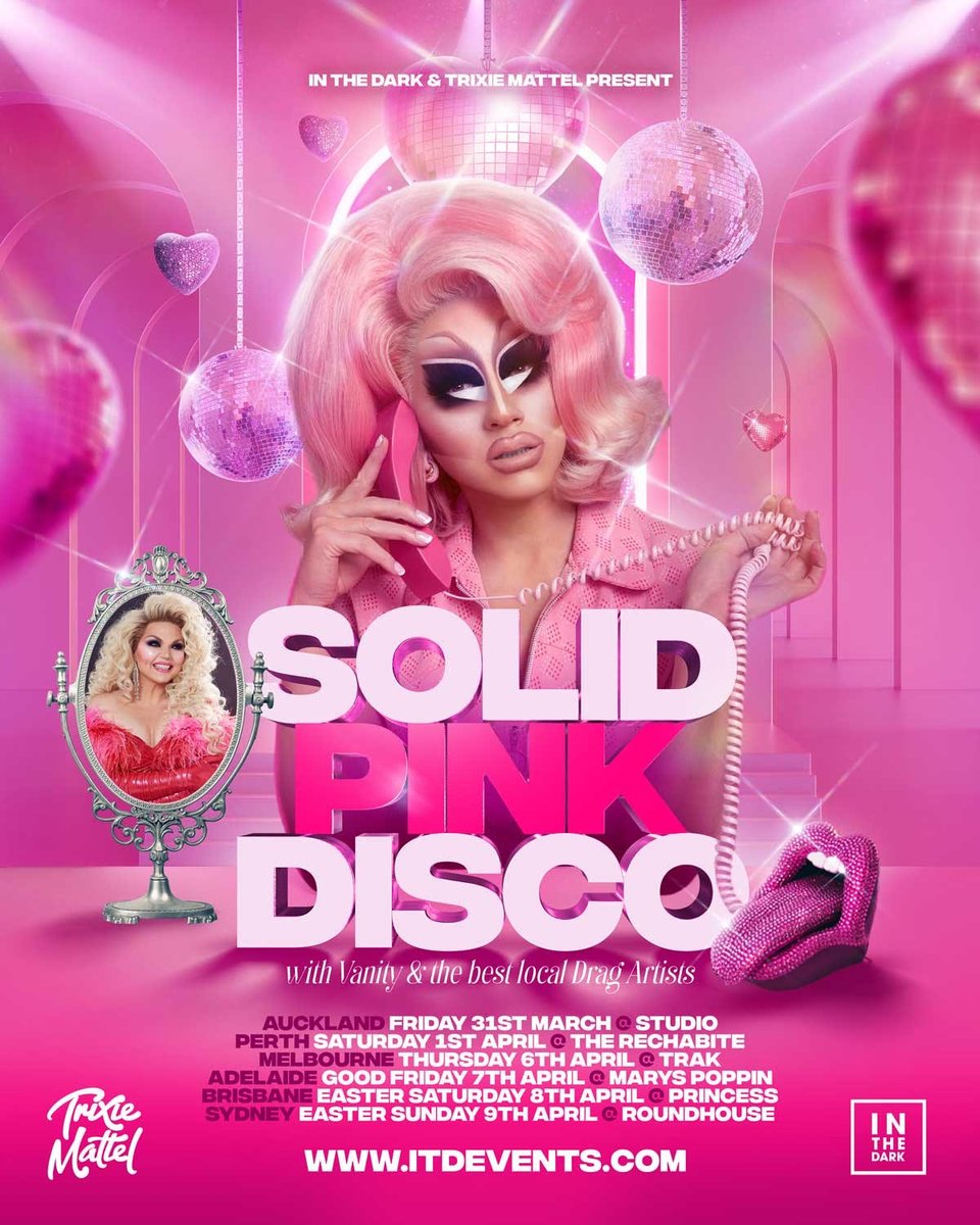 Trixie Mattel  Solid Pink Disco Collection