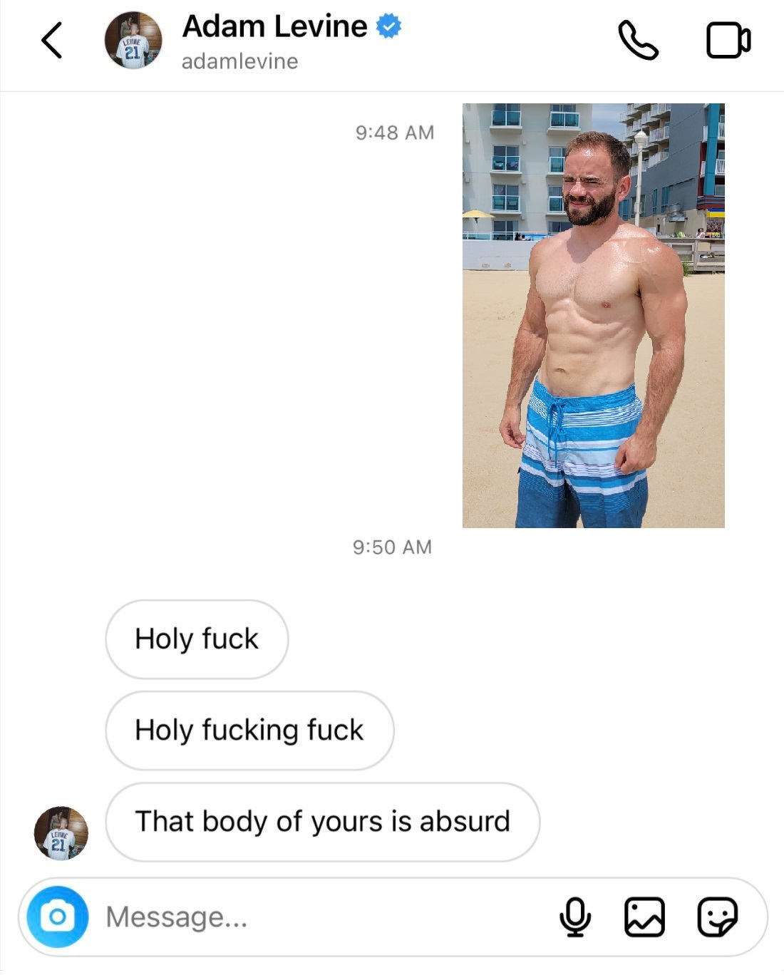 DreamcastGuy on Twitter: "Has anyone done the Adam Levine leaked DM