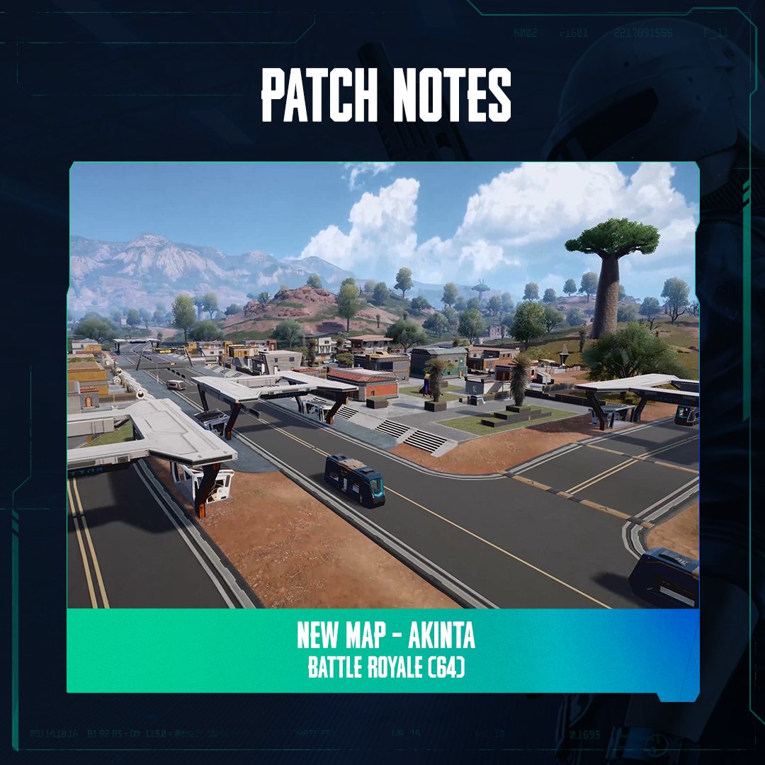 NEWSTATEMOBILE's tweet photo. The new map Akinta is finally here ๐ฟ๐ฅ
Check out our newest features coming with today's patch.
๐ Read the full patch notes
https://t.co/bSR09UexNY
#NEWSTATEMOBILE #NEWSTATEPATCHNOTES https://t.co/G2WVpRAKwW