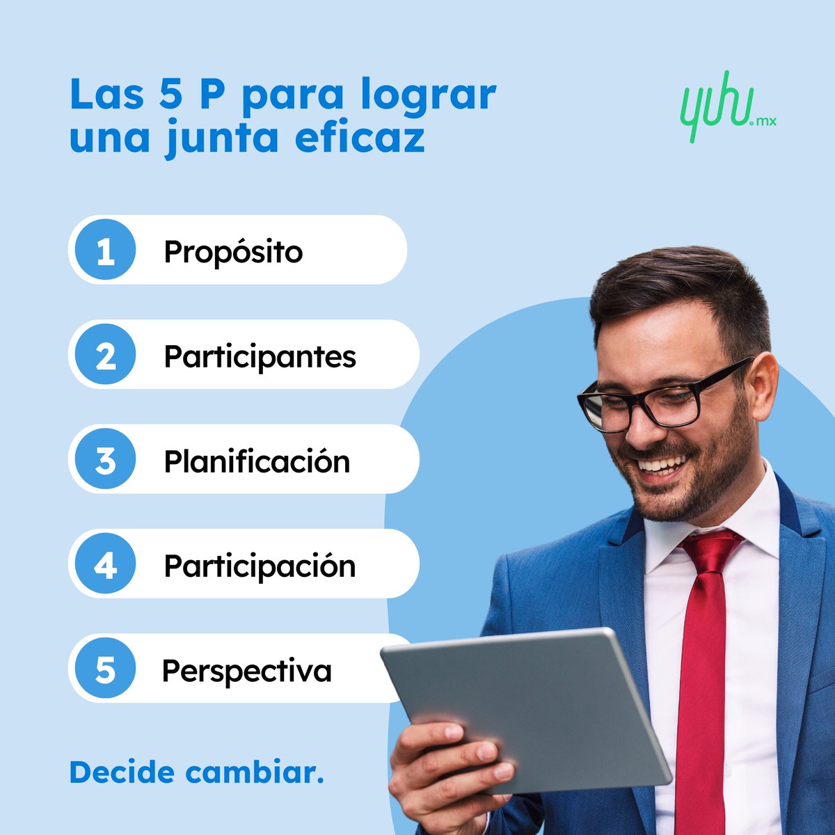 yuhu_mx's tweet photo. ¿Tienes el calendario lleno de juntas y sientes que no son productivas?
Te damos los 5 tips que más nos han ayudado a mejorar la efectividad de las juntas en Yuhu.

#Yuhu #Educacion #Tips #Finanzas #DecideCambiar #Juntas #TrabajoEfectivo #JuntasEfectivas https://t.co/rUpDPmGqsG