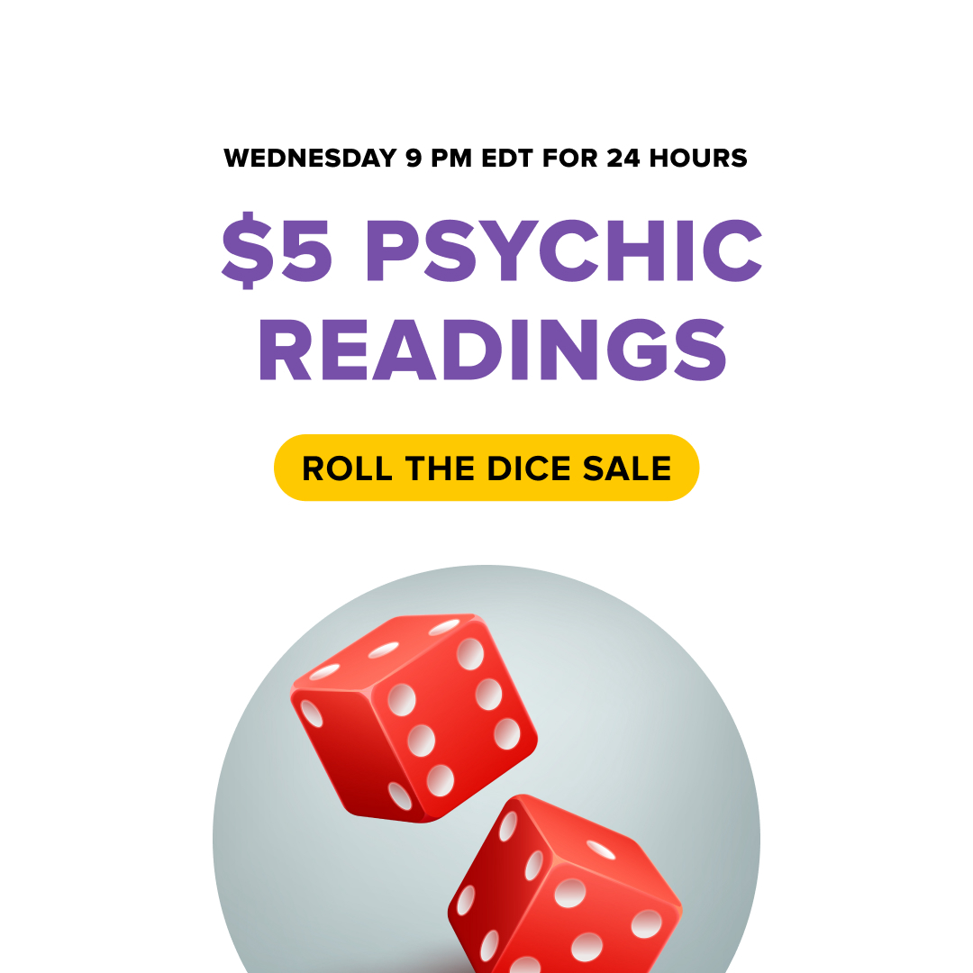 PurpleOceanPsyc's tweet photo. You don't have to roll the dice to win big! Purple Ocean is offering $5 readings during our Roll the Dice Sale. Happening NOW for 24 hours only! 

#Guidance #Energy #Psychic https://t.co/pWM3xEYGIA