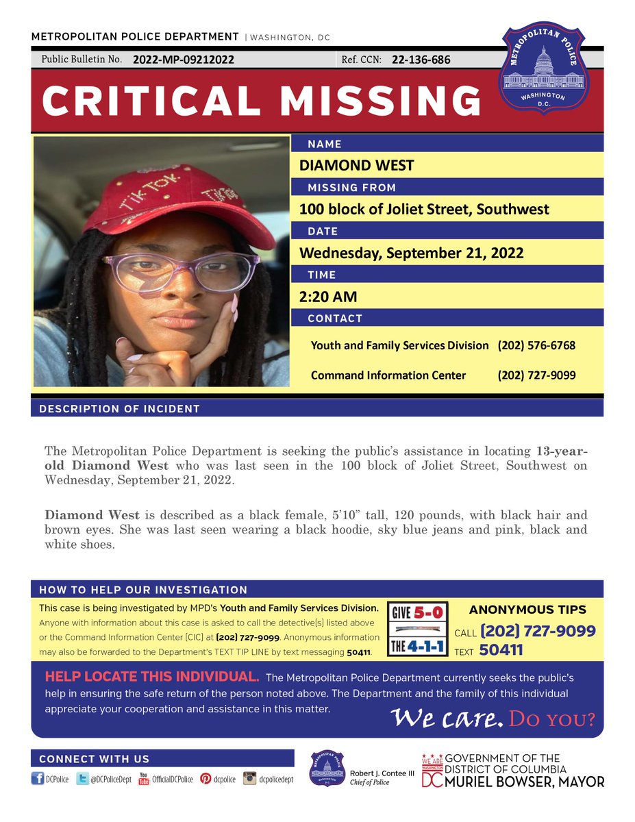 DC Police Department tweet media