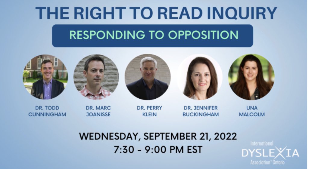 MellyT3182's tweet photo. Another great webinar from @IDA_Ontario on responding to opposition and the Right to Read Inquiry. @BGCDSB if you missed it, catch the recording on their site! #bgclearns #bgcliteracy #RightToRead https://t.co/qdlnwgYLzF