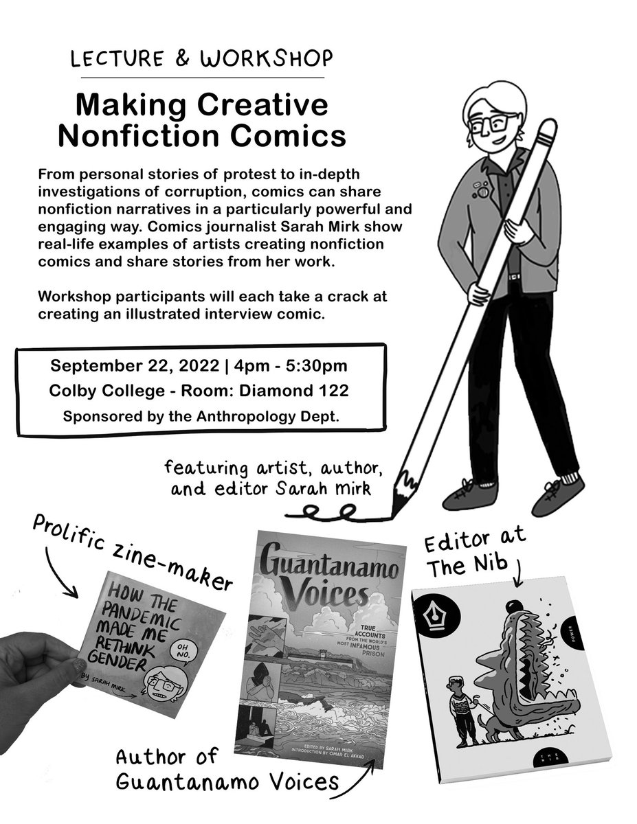 If you happen to be at @ColbyCollege, come to my workshop tomorrow!