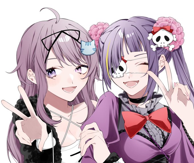 女の子二人のイラストを貼る見た人もやるのtwitterイラスト検索結果