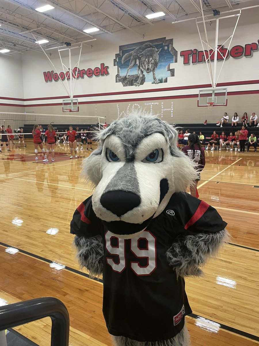 A great night for some volleyball! We got to show our support for our Lady T-Wolves #wchowlout