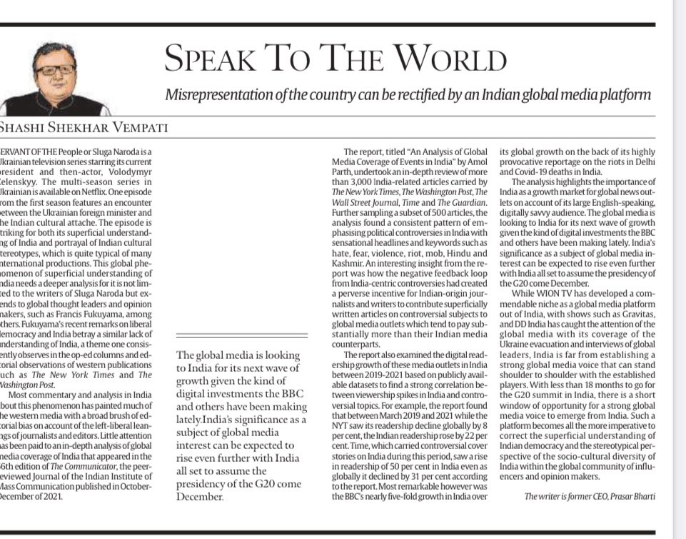 From Volodymyr Zelensky’s “Servant of the People” to Francis Fukuyama’s “Democracy and Liberalism” - why is Indian Democracy so poorly understood ? - My Column in The Indian Express