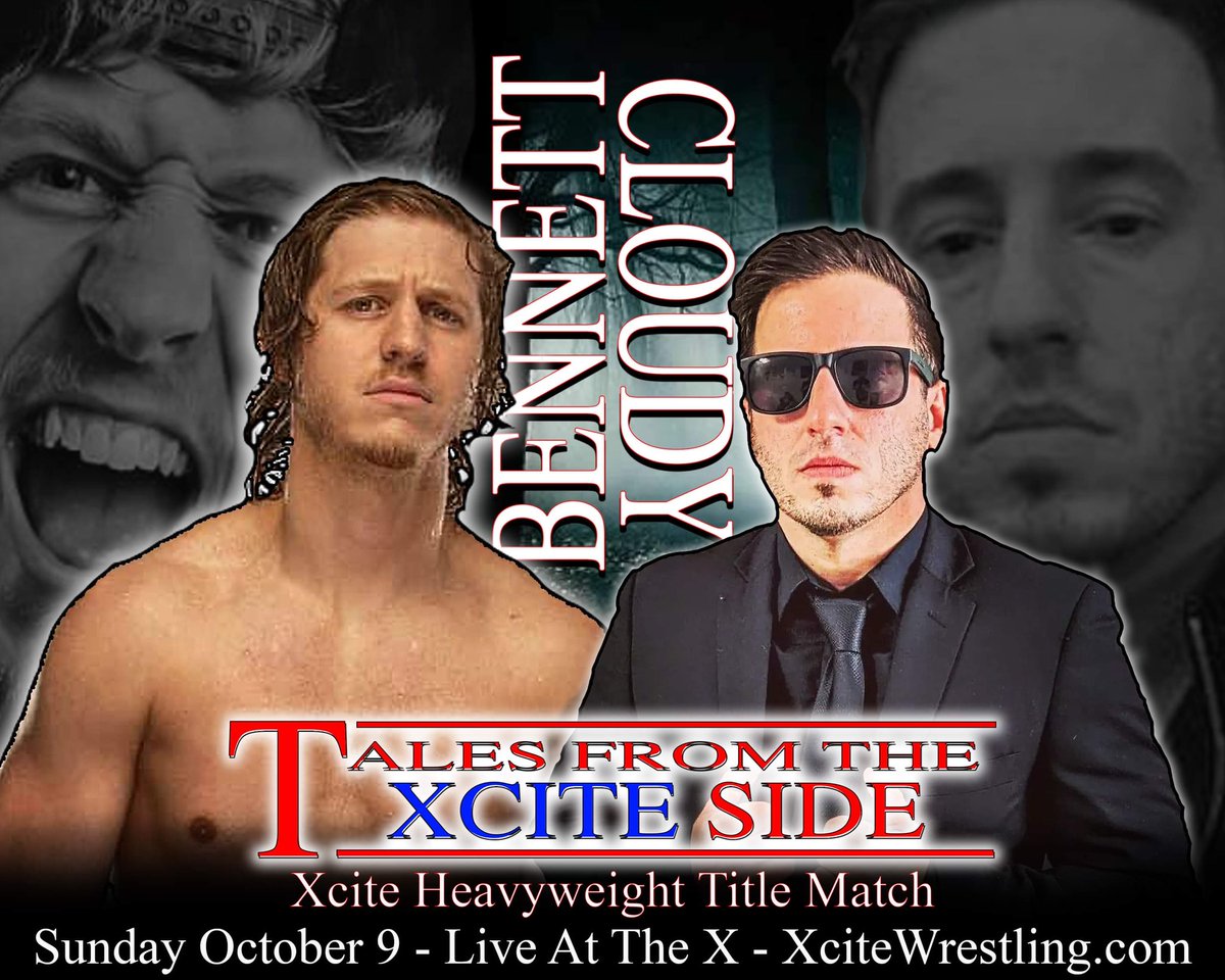 XciteWrestling's tweet photo. Xcite Wrestling
Tales From The Xcite Side
10/9/22 Live From The X
@RealMikeBennett vs @BigBillCollier
@favorite4cast vs @TheKevinBennett
@Mattick585 & @TheCerinRahne vs @tyler_atletico & #seancarr
@NewWaveCheech & @ExtremelyCute vs @CXR_21
https://t.co/aR4NfxBxzu https://t.co/d32lKutWrd