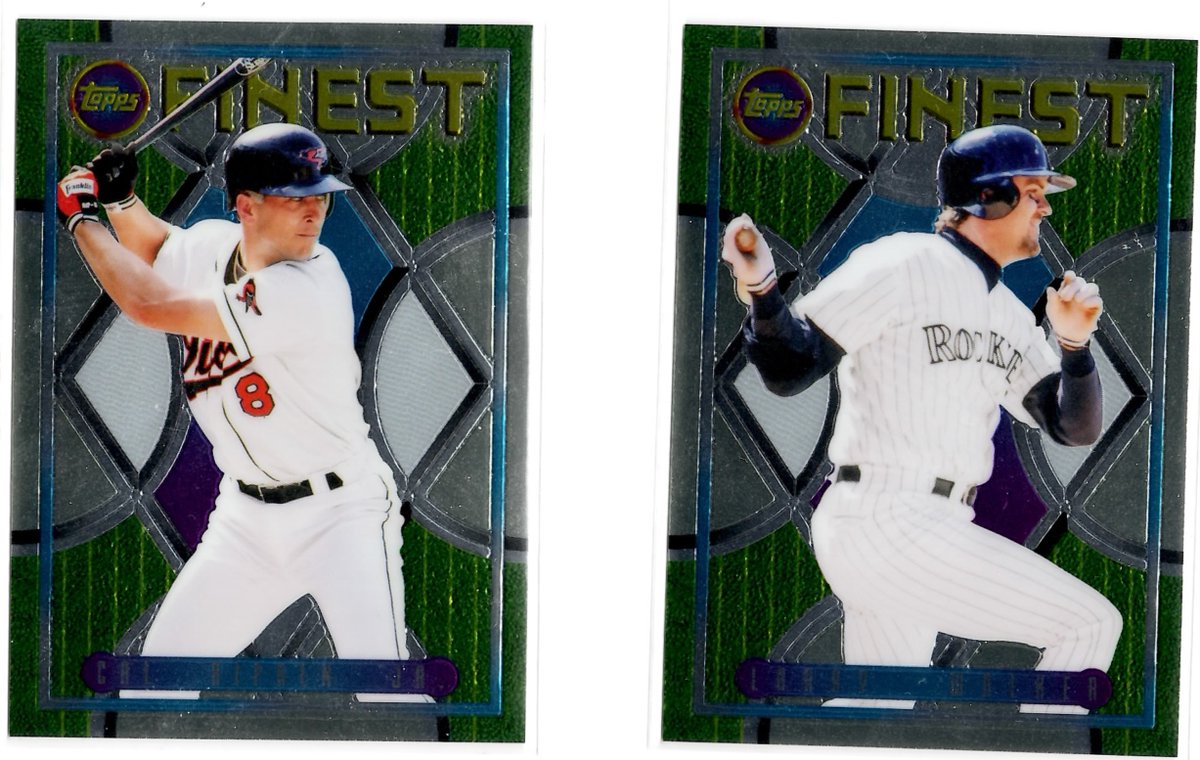CalliesCards's tweet photo. Lot #59
Finest Flashbacks SP's
Ripken $10
Walker $5
Both for $12
#CalliesFallSale
Shipping is flat $4 https://t.co/pDJ5IAYrN7