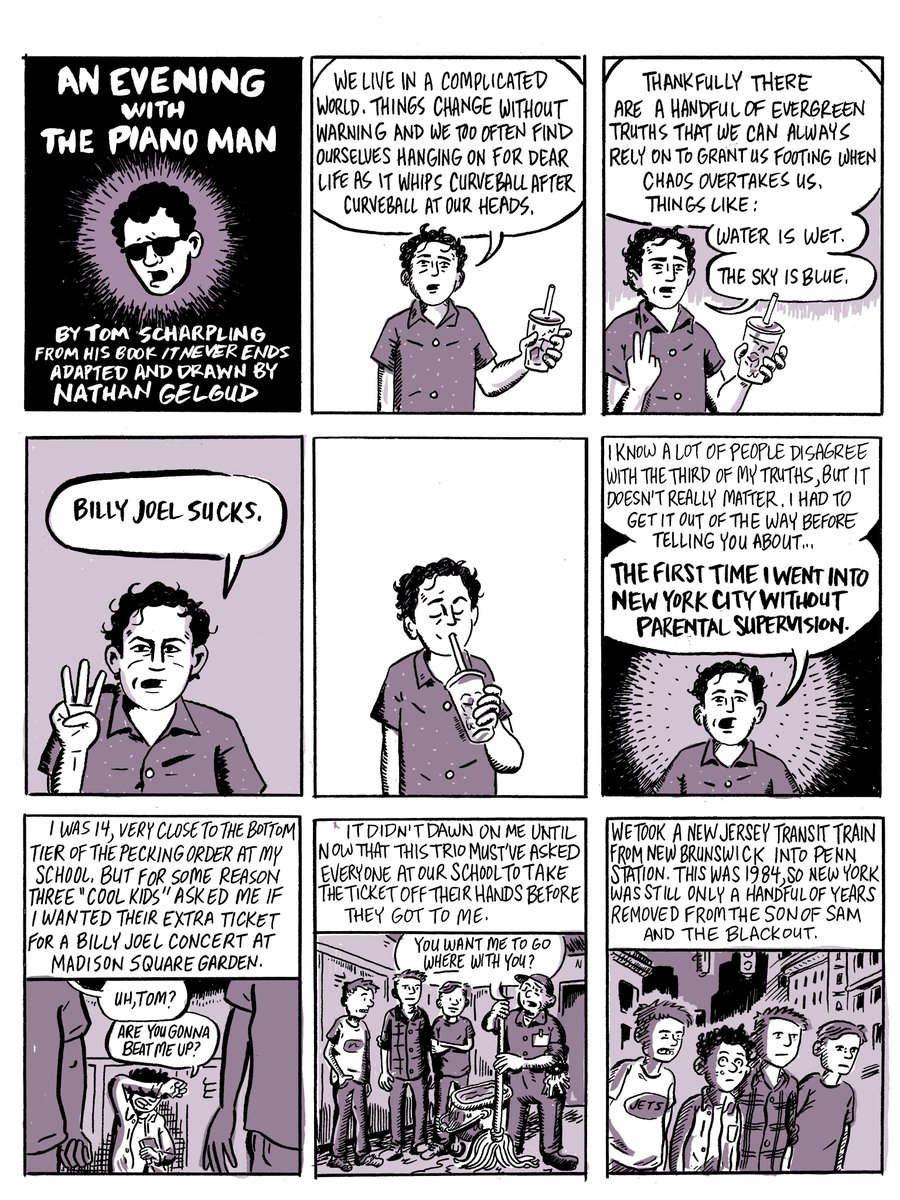 You can now read the full comic I did with <a href="/scharpling/">scharpling</a> in his paperback OR online! tomwroteabook.com/#bonus #bestshow4life