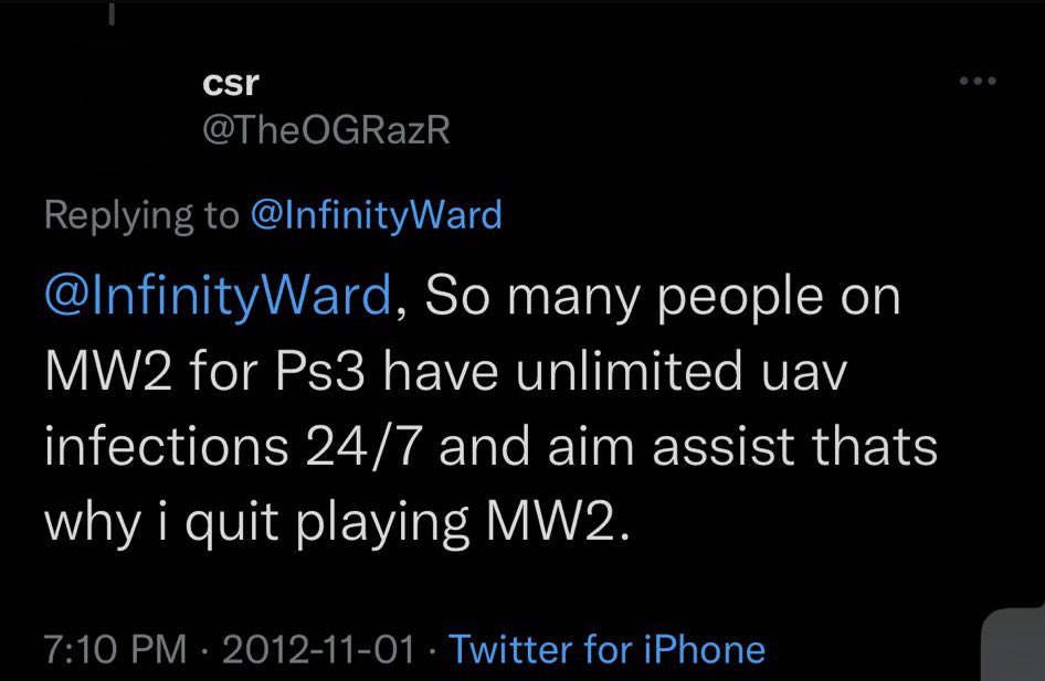 Swagg's tweet image. They’ve been complaining about aim assist for a decade 💀