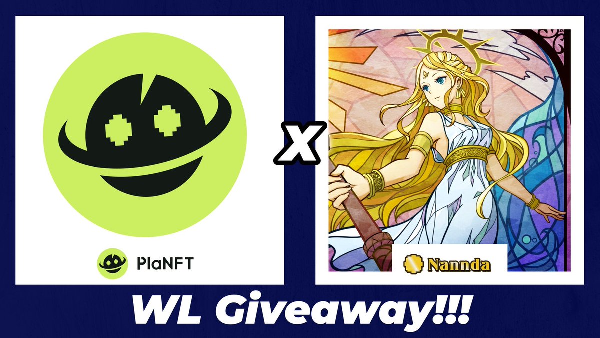 PlaNFT | Launch, Mint, Trade, Swap NFT (@planft_web3) on Twitter photo Collab Giveaway
Nannda x PlaNFT
Prize: 5 x
<a href="/nannda_xyz/">Nannda | Own to Earn NFT</a>
WL Spot
1. Follow
<a href="/Planft_web3/">PlaNFT | Launch, Mint, Trade, Swap NFT</a>
<a href="/nannda_xyz/">Nannda | Own to Earn NFT</a>
<a href="/a_t__3_jp/">Arai Takao</a>
<a href="/a_t__3/">AT.❓</a>
2. Join discord.com/invite/planft
3. Like + RT
4. Tag 3 friends
⏰ Giveaway ends in 48hrs!
#AnimeNFT #GiveawayNFT #GiveawayWL Collab Giveaway
Nannda x PlaNFT
Prize: 5 x
<a href="/nannda_xyz/">Nannda | Own to Earn NFT</a>
WL Spot
1. Follow
<a href="/Planft_web3/">PlaNFT | Launch, Mint, Trade, Swap NFT</a>
<a href="/nannda_xyz/">Nannda | Own to Earn NFT</a>
<a href="/a_t__3_jp/">Arai Takao</a>
<a href="/a_t__3/">AT.❓</a>
2. Join discord.com/invite/planft
3. Like + RT
4. Tag 3 friends
⏰ Giveaway ends in 48hrs!
#AnimeNFT #GiveawayNFT #GiveawayWL