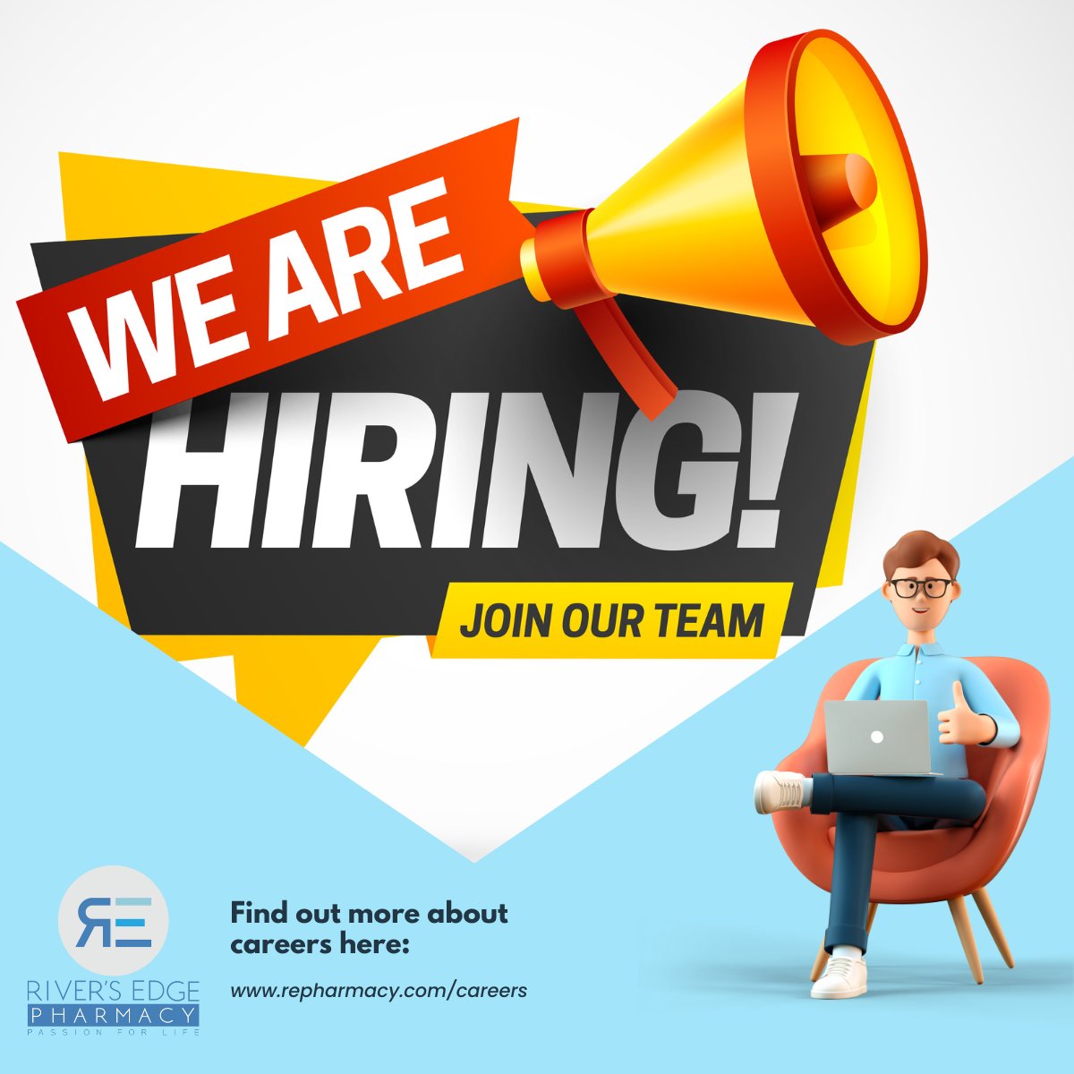 repharmacy's tweet photo. River’s Edge Pharmacy is now hiring! Check our website at https://t.co/BL1tcwbGXU to see position listings. We’re excited to have you join our team! #pharmacy #nowhiring #job #jobs #team #repharmacy https://t.co/ZaKg0ydoku