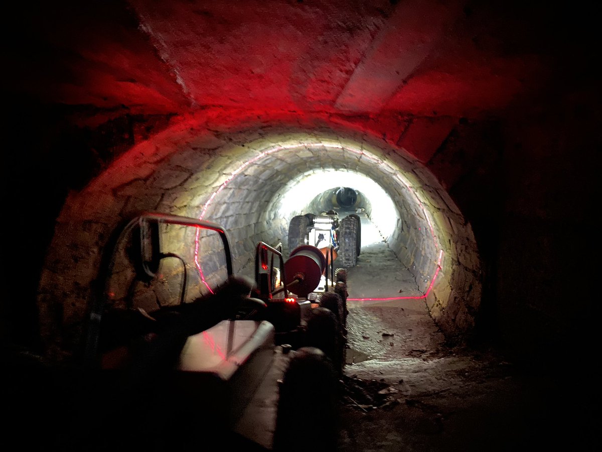 Profiling multiple shape changes for sewer under rail lining works North London