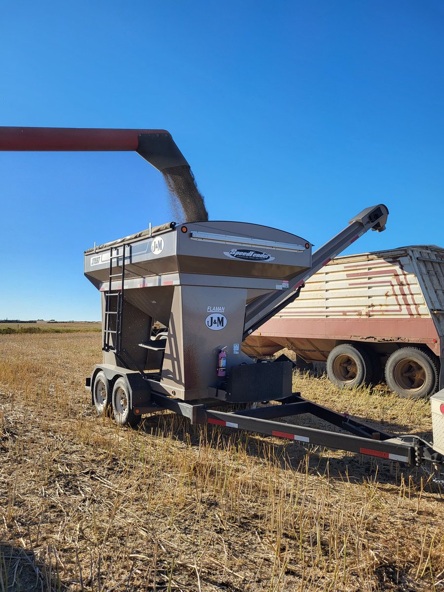 Page__Newton's tweet photo. #harvest22 @CoreAgInputs #TruFlex #canola trial @2Karterk - some of the best dryland yields I've seen so far this year! #bushelup #westcdnag https://t.co/Gpb4YpcEHP