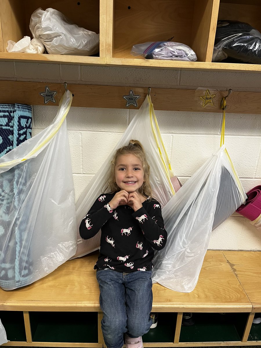 Got a glimpse into her world today. She was so excited to show us everything!!! Program night <a href="/StRitaOCSB/">St. Rita School</a>