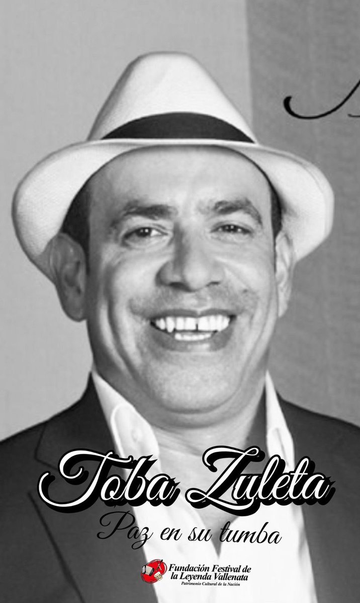 FESVALLENATO's tweet photo. Murió en la capital del país el cantante Cristóbal 'Toba' Zuleta, gran exponente del vallenato tradicional. Nuestras condolencias a sus familiares y amigos. Paz en su tumba. https://t.co/ylB4ijlI6x