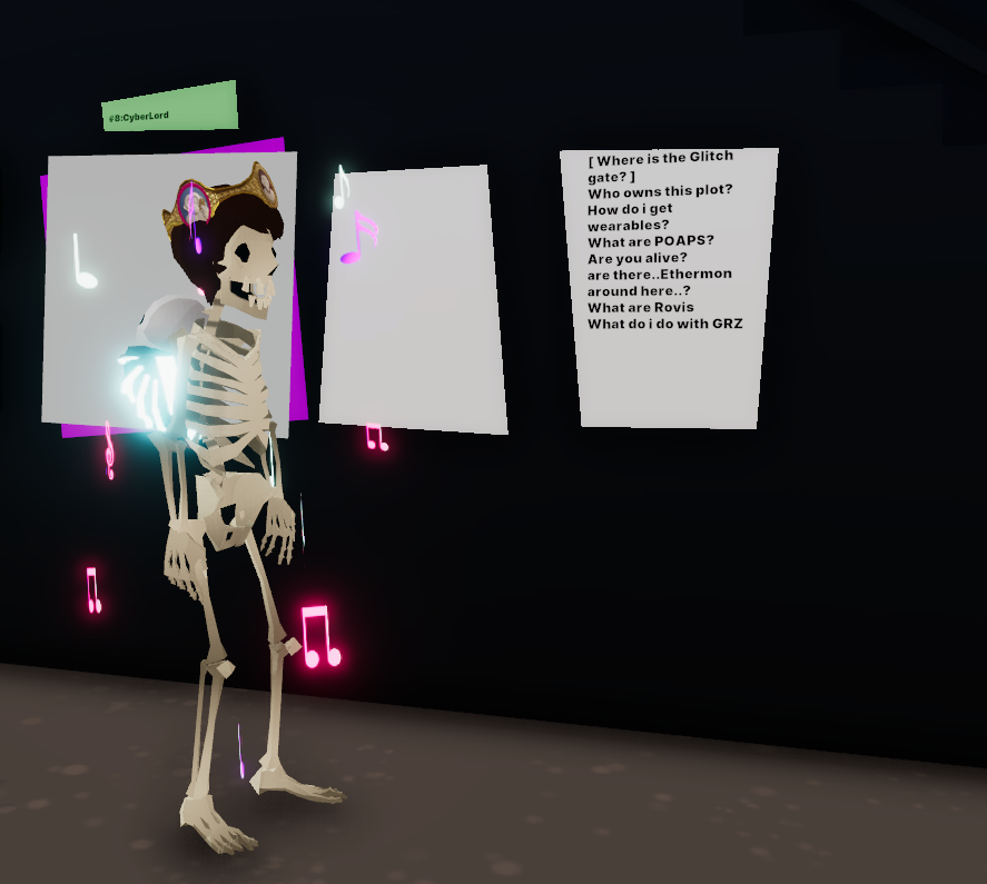 smiguelDCL's tweet photo. @RoviAI @decentraland @MetaZoneio we also have our @compicactus Cyberlord to answer questions. https://t.co/Vt5vkgIZbA