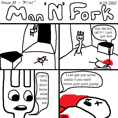 ManAndFork's tweet photo. Issue #1 - "Pilot" - September 21, 2022 https://t.co/23E6OtjnEx