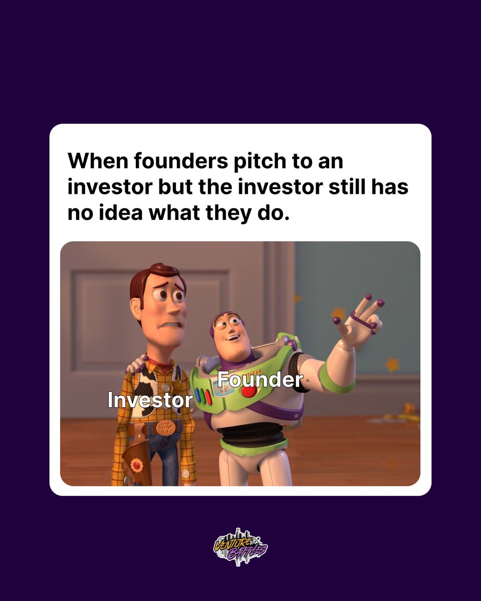 venturebattles's tweet photo. If an investor has this face after you finished your pitch, you may have lost your audience 😅

Make it simple for investors to understand what your startup solves 🔑

#startups #investors #founders #venturecapital https://t.co/7Tc21l59XI