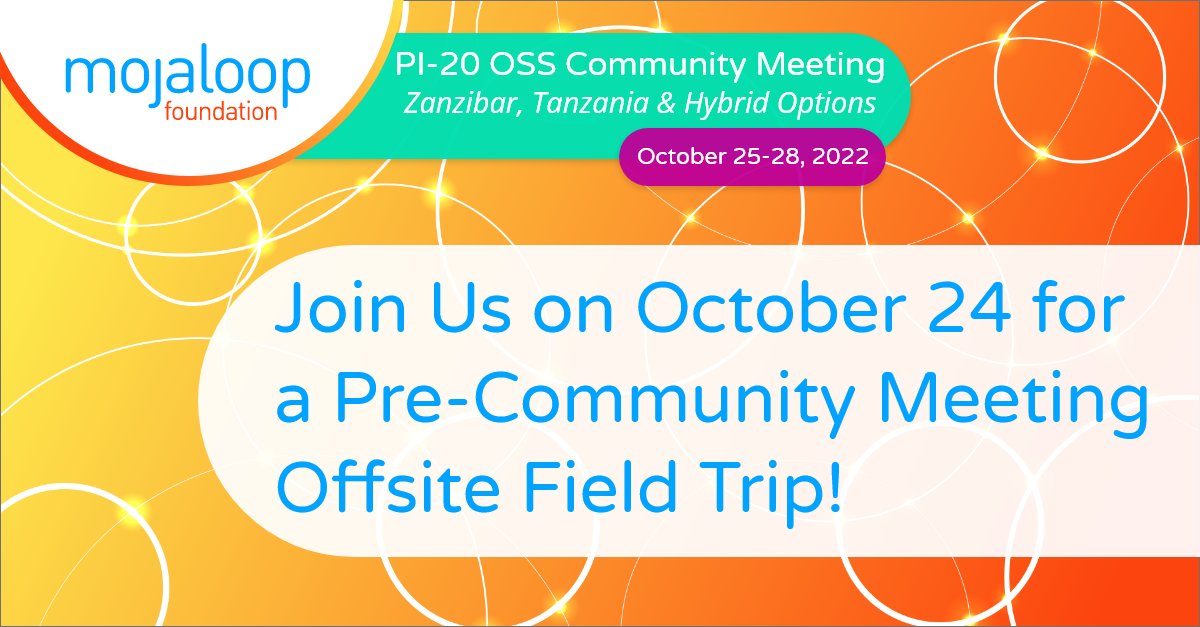 mojaloop's tweet photo. Are you ready to "Walk The Loop" and experience instant payments in action? Join us in Tanzania on 10/24 before #MojaloopPI20 kicks off for our pre-event excursion! See all of the details & reserve your spot today! ➡ https://t.co/PpyQHypEUA | #WalkTheLoop #Payments #Mojaloop https://t.co/xHFahdc9MB