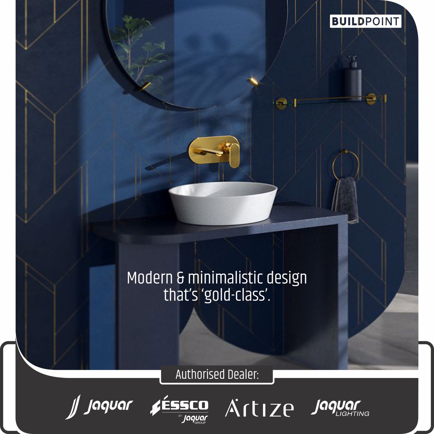 BuildPointLifestyle on Twitter: "The modern, minimalistic design of Jaquar  can inspire multiple possibilities, especially in a glamorous gold avatar! # jaquar #bathfittings #sanitaryware #AuthorisedDealer #Buildpoint - Posted  by Ryzely https://t.co ...
