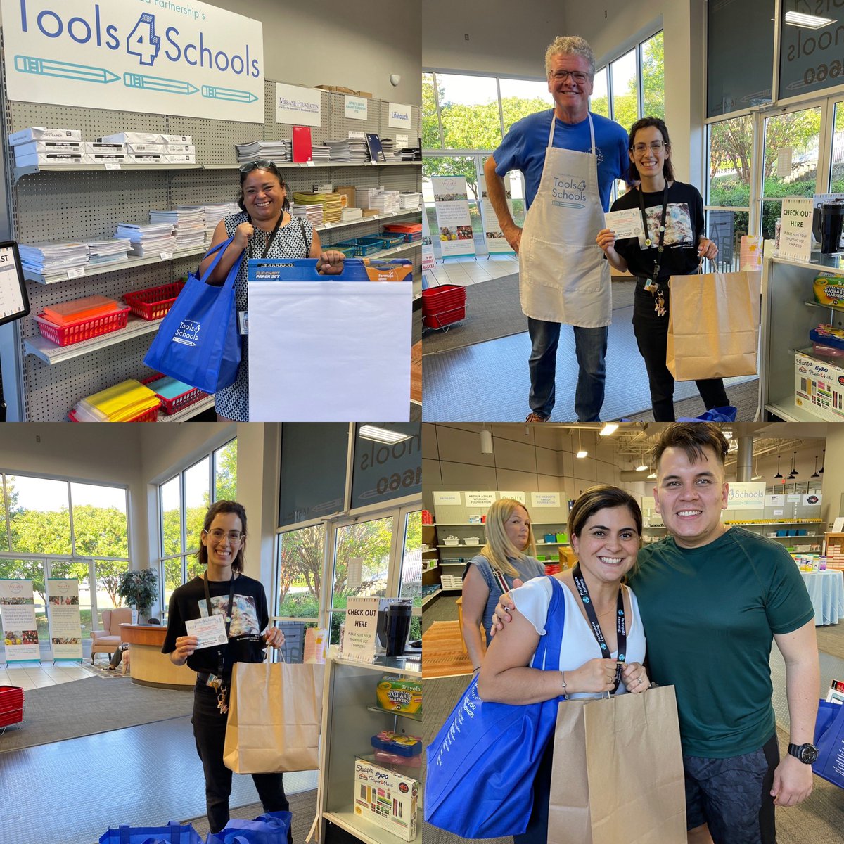 MicheleMacumber's tweet image. Thank you, thank you, thank you! We heard this time &amp;amp; time again this evening as the #Tools4School &amp;amp; @wakeedpa team hosted our initial term Ambassador Teachers in @WCPSS to a shopping spree. Excitement &amp;amp; happiness all around! #UnitingOurWorld @ParticipateLrng