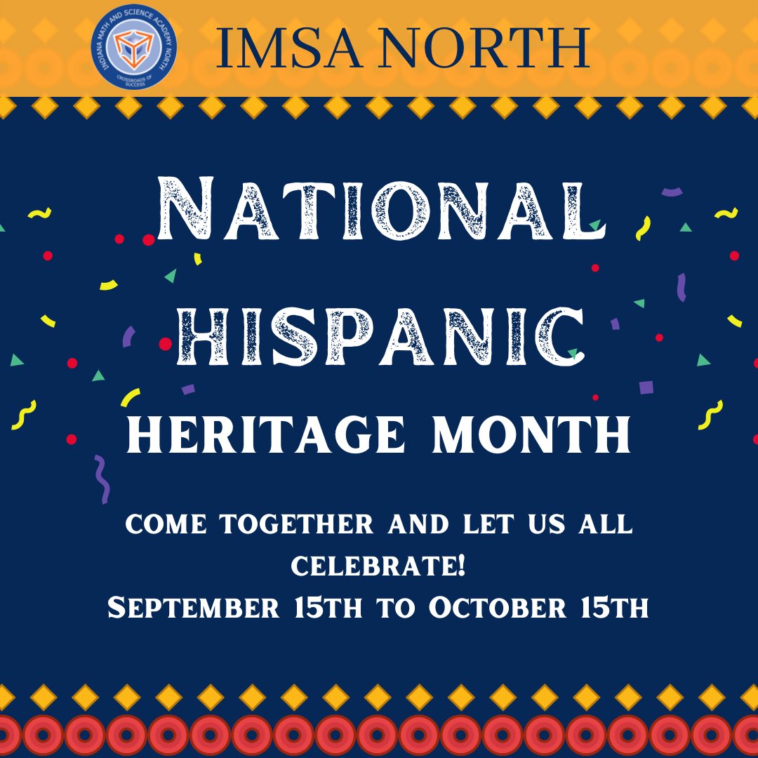 imsanorth's tweet photo. Let’s come together and celebrate National Hispanic Heritage Month as a community! https://t.co/gn7RUiZQkO