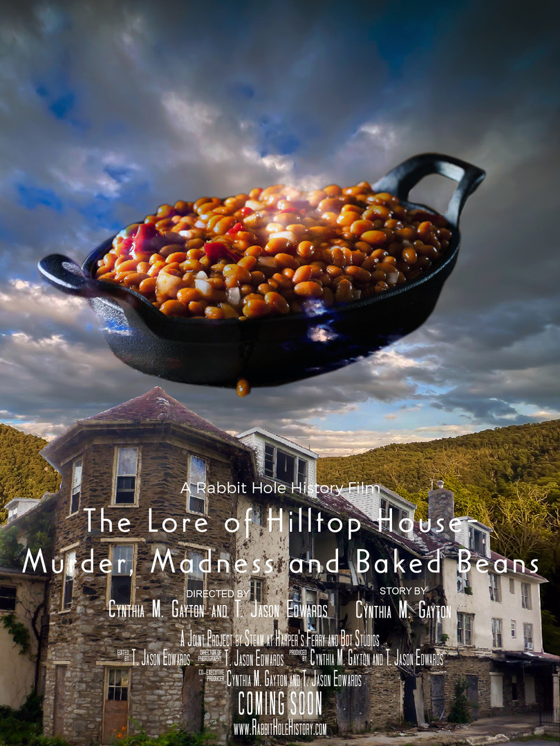 HoleHistory's tweet image. Pleased that the documentary short "The Lore of Hill Top House-Murder, Madness &amp;amp; Baked Beans" was added to the Winchester Arts &amp;amp; Music Festival,  9/23-25/22 in Winchester, VA. The 9/25 3 pm screening will be followed by discussion. #harpersferry #hilltophouse