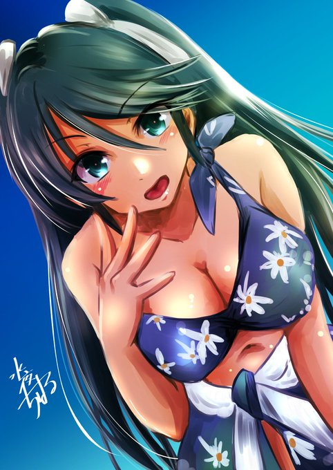 #夏が終わりそうだし今年描いた水着絵を貼ろう
全然描いてなかったわ 