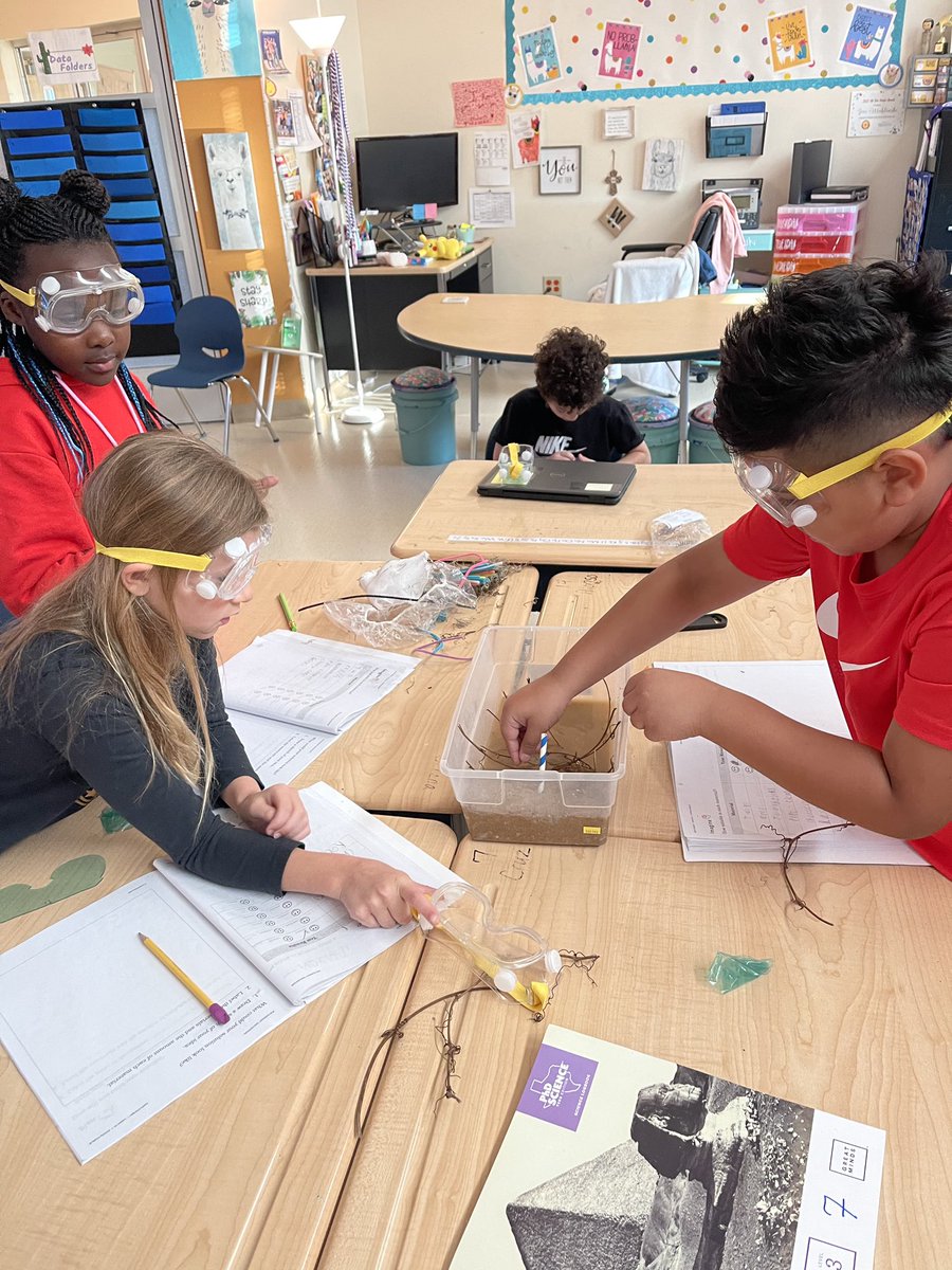 Mrs Wroblewski’s 3rd grade class created and tested shoreline protection systems today to save their Montauk Lighthouse!