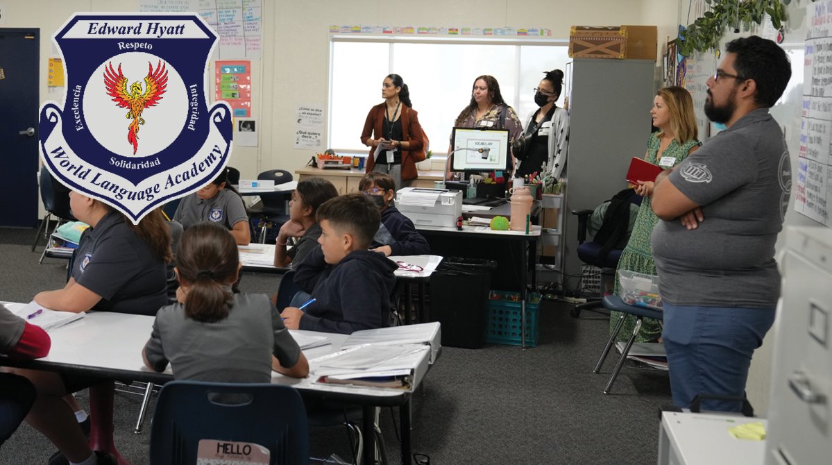 Thank you <a href="/RCOE/">RivCo Office of Education</a> for hosting a Dual Language Immersion School Showcase <a href="/HyattWLA/">Edward Hyatt World Language Academy</a>. Participants learned about our awesome TK-8th grade program and observed techniques during classroom visits. #SanJacintoDifference
