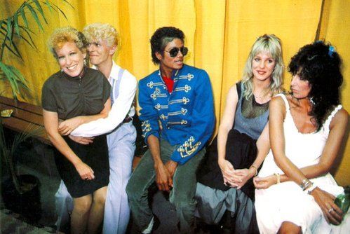 Bette Midler, David Bowie, Michael Jackson and Cher.