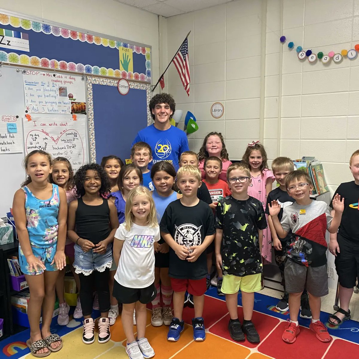 Our Adopt-a-Tiger program grants us an opportunity to read to elementary classes. It is also an awesome blessing for us to meet so many young tigers and give a little something back to the schools and teachers that so greatly impacted us. Thank you!