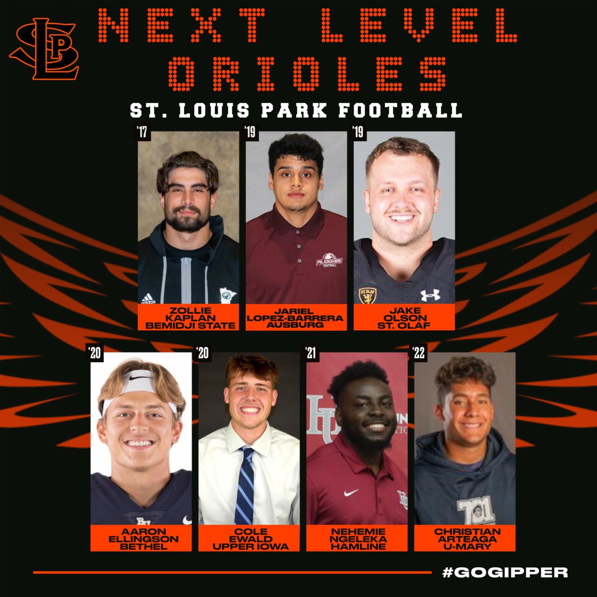 CoachRobG's tweet photo. Proud of Orioles no matter where they go. Just a few of our guys from the football family still competing at the next level!
#SLP4LIFE https://t.co/lHSve8DQjh