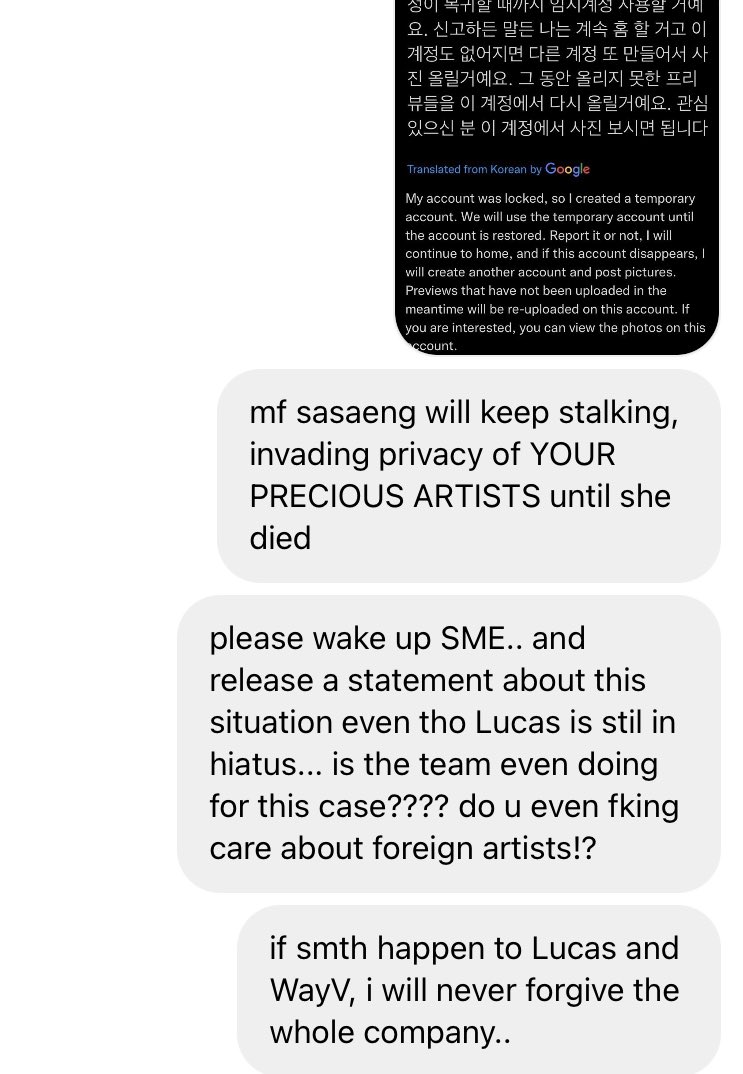 need_HolyWater_'s tweet photo. @dagangbujang @yukheii25 @xuxiisagift
here ..i was just sending dm to him how wayv get mistreated, the other companies release statement and calling the sme xenophobic + fttm0 + https://t.co/GfLdzFJ7bE
#PROTECTWAYV
#SMGIVEUSASTATEMENT #JUSTICEFORLUCAS #BRINGLUCASBACK #WAYVIS7 https://t.co/RekWLmEORa
