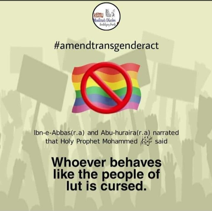 MannanFiza's tweet photo. The Nations before us were  involved in similar sins. Allah Almighty destroyed them.we are going towards the same destruction.I,as a Muslim,am100% against this legislation.I request the government to reject this bill immediately #ٹرانسجینڈر_بل_نامنظور https://t.co/MjPI5qbAXT
